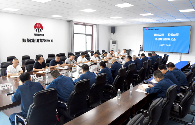 聚力协同攻坚 为团体既定使命方针实现做好保证！韩城公司、龙钢公司召开总司理协同办公会